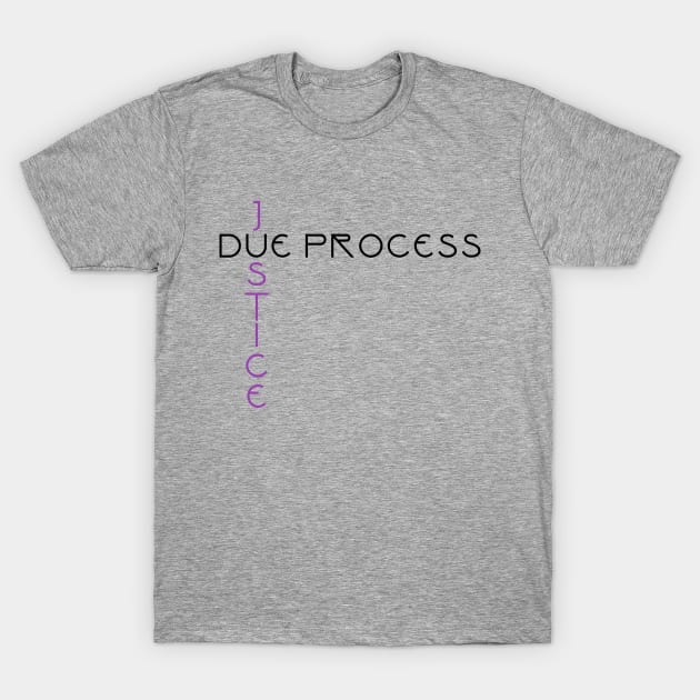 Due Process / Justice T-Shirt by ericamhf86